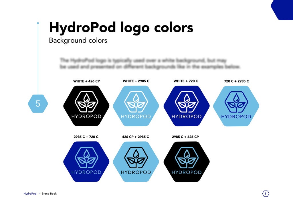 HydroPod Logo Colours